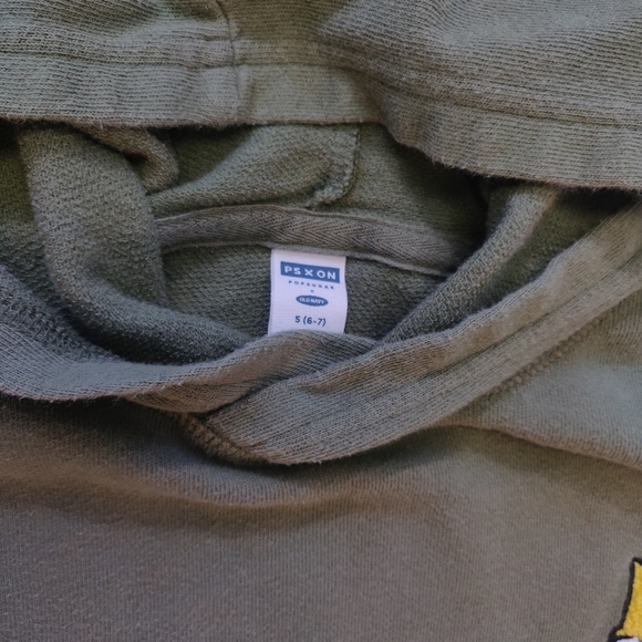 Bart Simpson Hoodie Green Olive Pullover Popsugar x Old Navy The Simpsons S 6 7 - Picture 6 of 9